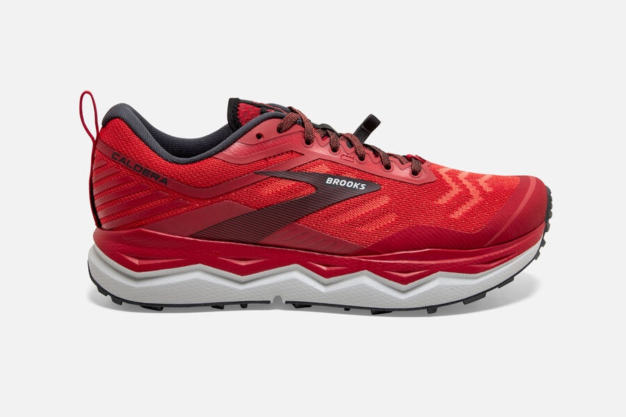 Brooks Caldera 4 Férfi Terepfutó Cipő Piros/Szürke Magyarország 664-65923